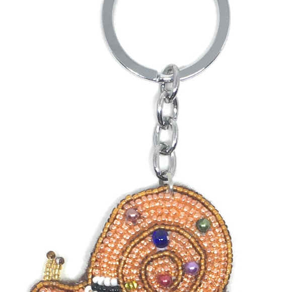 NWT Beaded Snail Key Chain - Picture 2 of 4